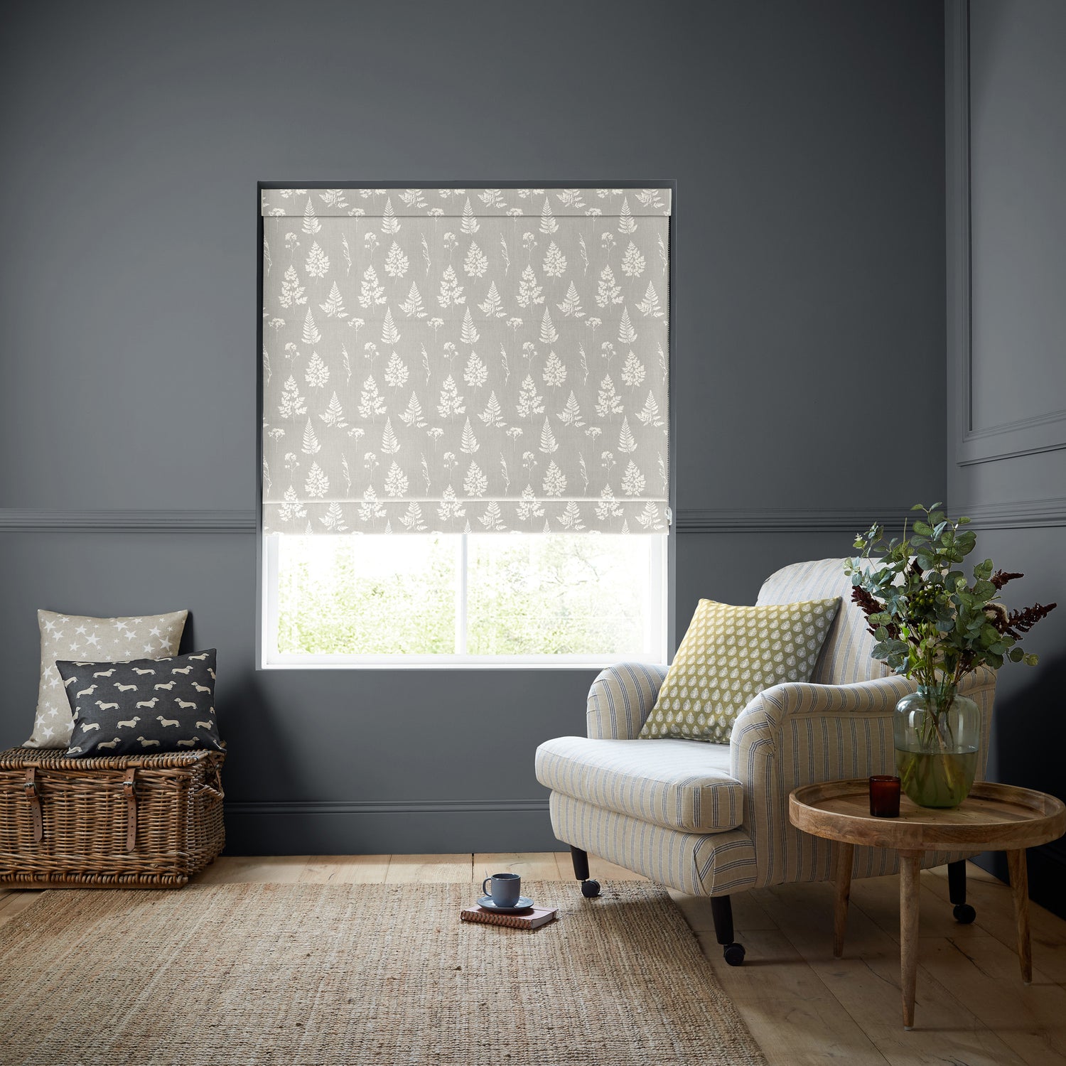 Emily Bond Tynesfield Made to Measure Roman Blind Pebble