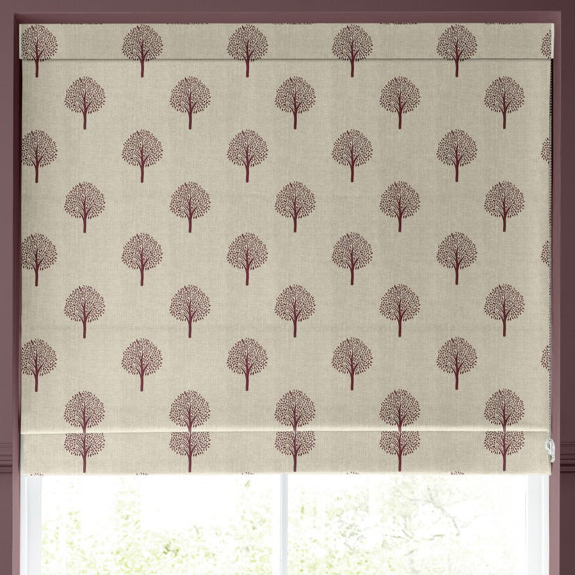 Emily Bond Yew Tree Made to Measure Roman Blind Mulberry