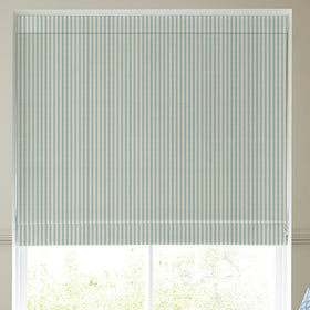 Emily Bond Cornish Stripe Made To Measure Roman Blind Duck Egg