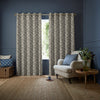 Emily Bond Crocus Made To Measure Curtains Indigo