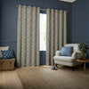 Emily Bond Crocus Made To Measure Curtains Indigo
