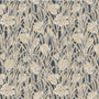 Emily Bond Crocus Made To Measure Curtains Indigo Sample Image