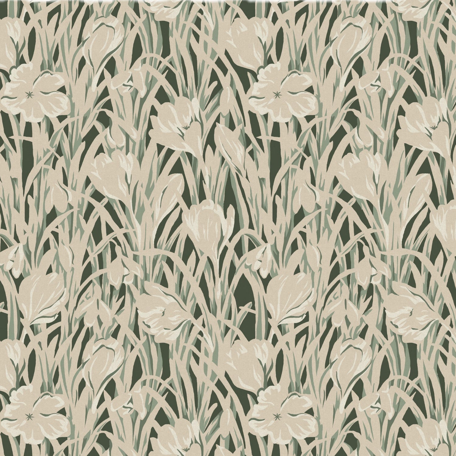 Emily Bond Crocus Made To Measure Roman Blind Green