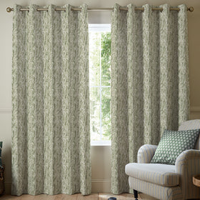 Emily Bond Crocus Made To Measure Curtains Sage Green