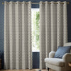 Emily Bond Hawthorn Made To Measure Curtains Indigo