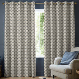 Emily Bond Hawthorn Made To Measure Curtains Indigo