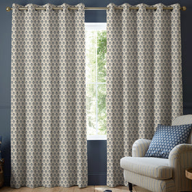 Emily Bond Hawthorn Made To Measure Curtains Indigo