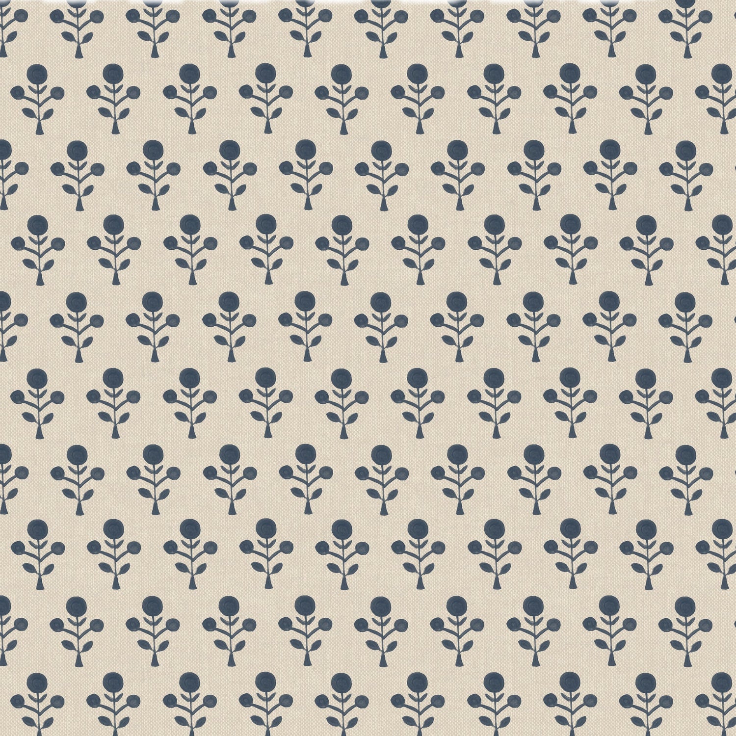 Emily Bond Hawthorn Made To Measure Roman Blind Indigo