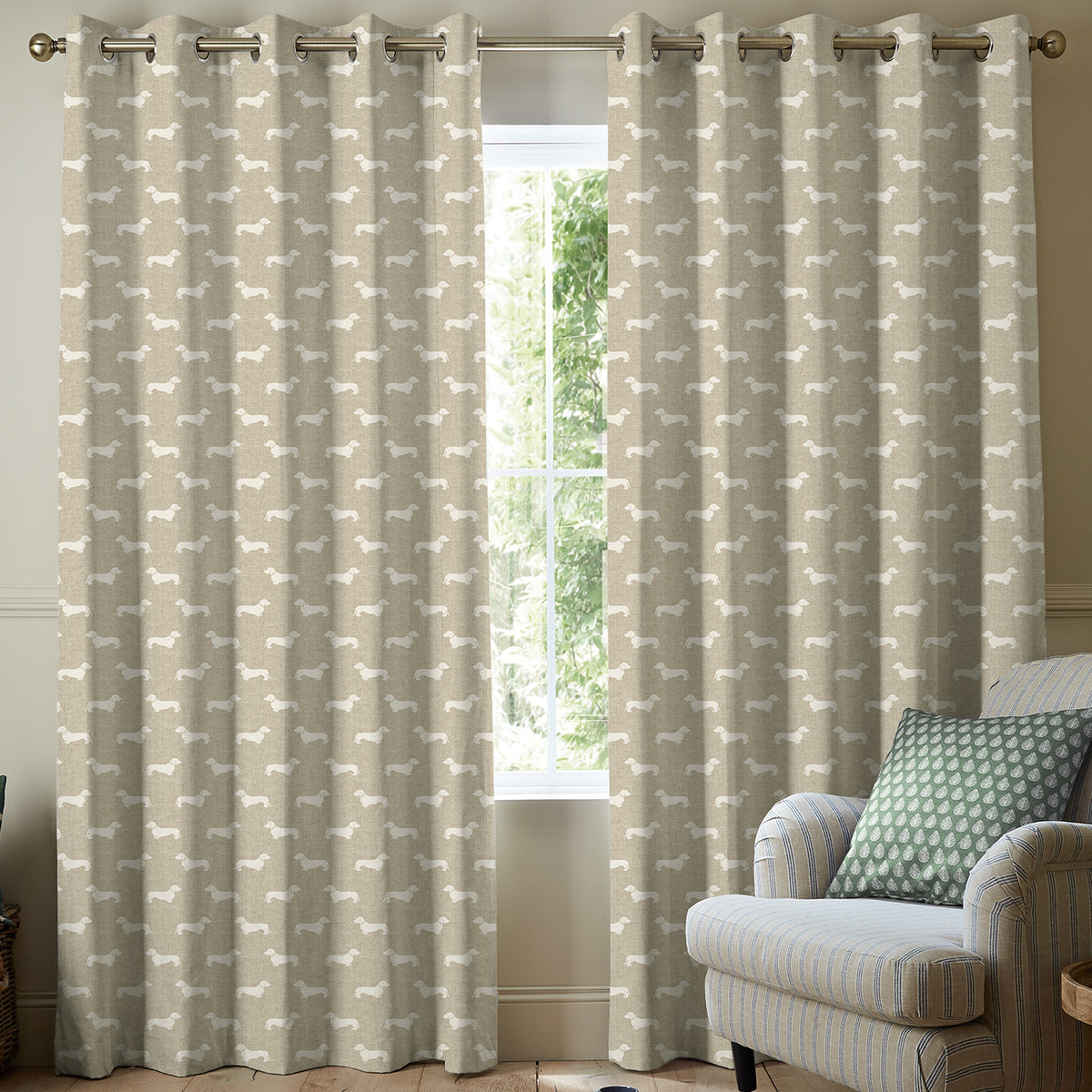 Emily Bond Peggy Made To Measure Curtains Natural
