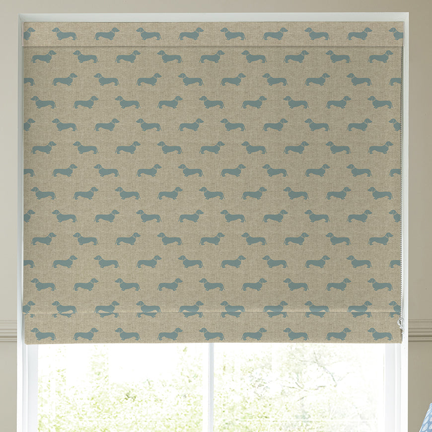 Emily Bond Peggy Made To Measure Roman Blind Duck Egg