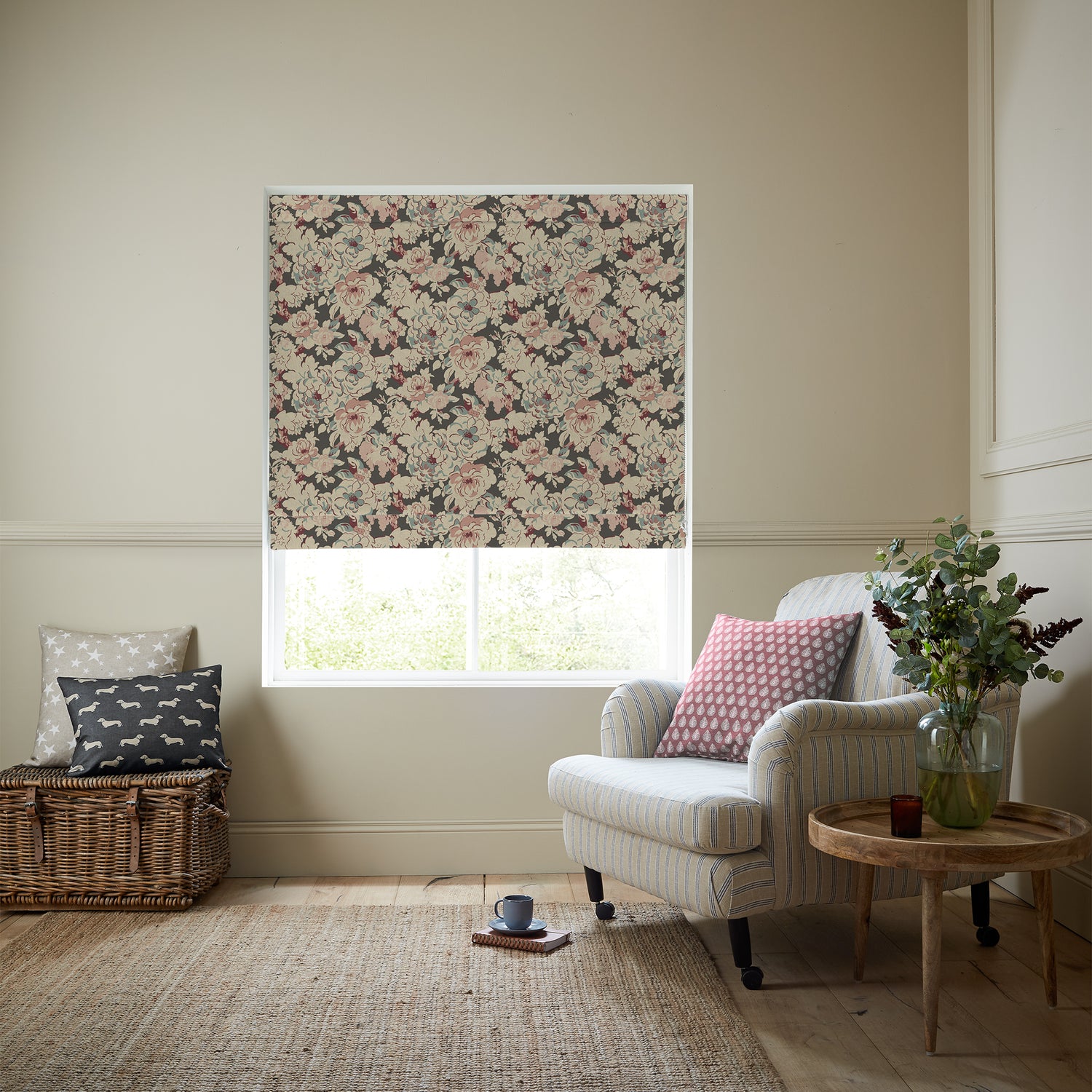 Emily Bond Phoebe Made To Measure Roman Blind Multi
