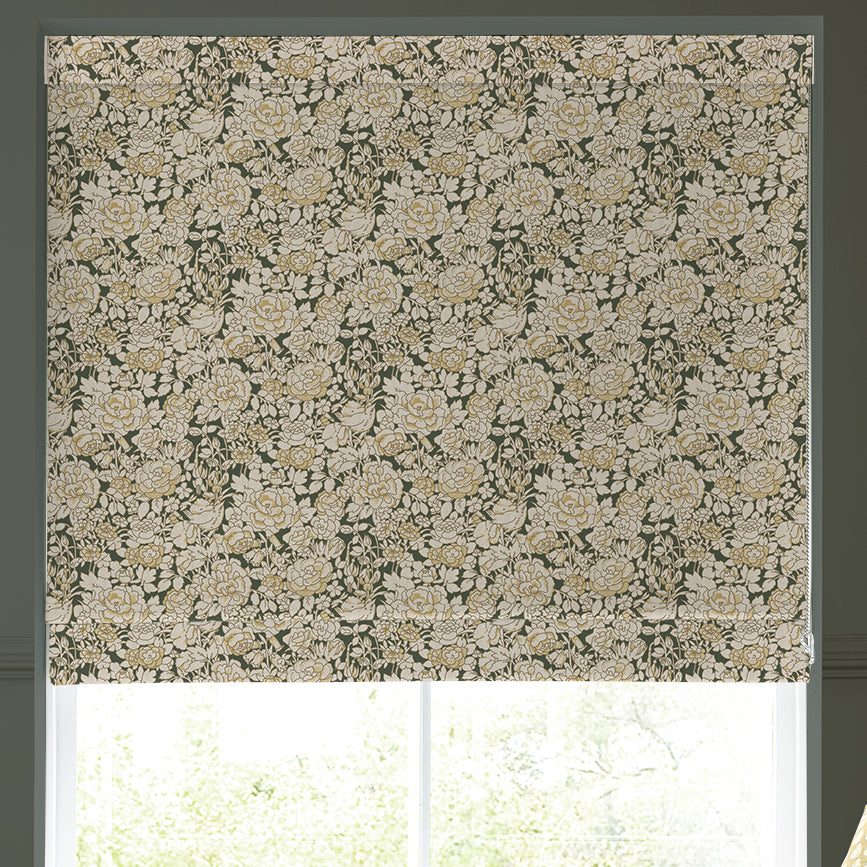 Emily Bond Somerset Rose Made To Measure Roman Blind Primrose Yellow