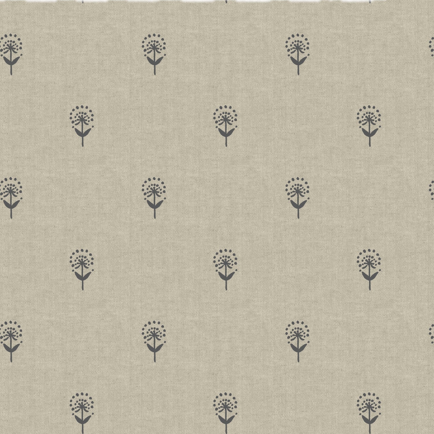Emily Bond Wild Thyme Made To Measure Roman Blind Charcoal