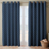 Emily Bond Wild Thyme Made To Measure Curtains Indigo