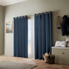 Emily Bond Wild Thyme Made To Measure Curtains Indigo