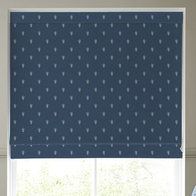 Emily Bond Wild Thyme Made To Measure Roman Blind Indigo