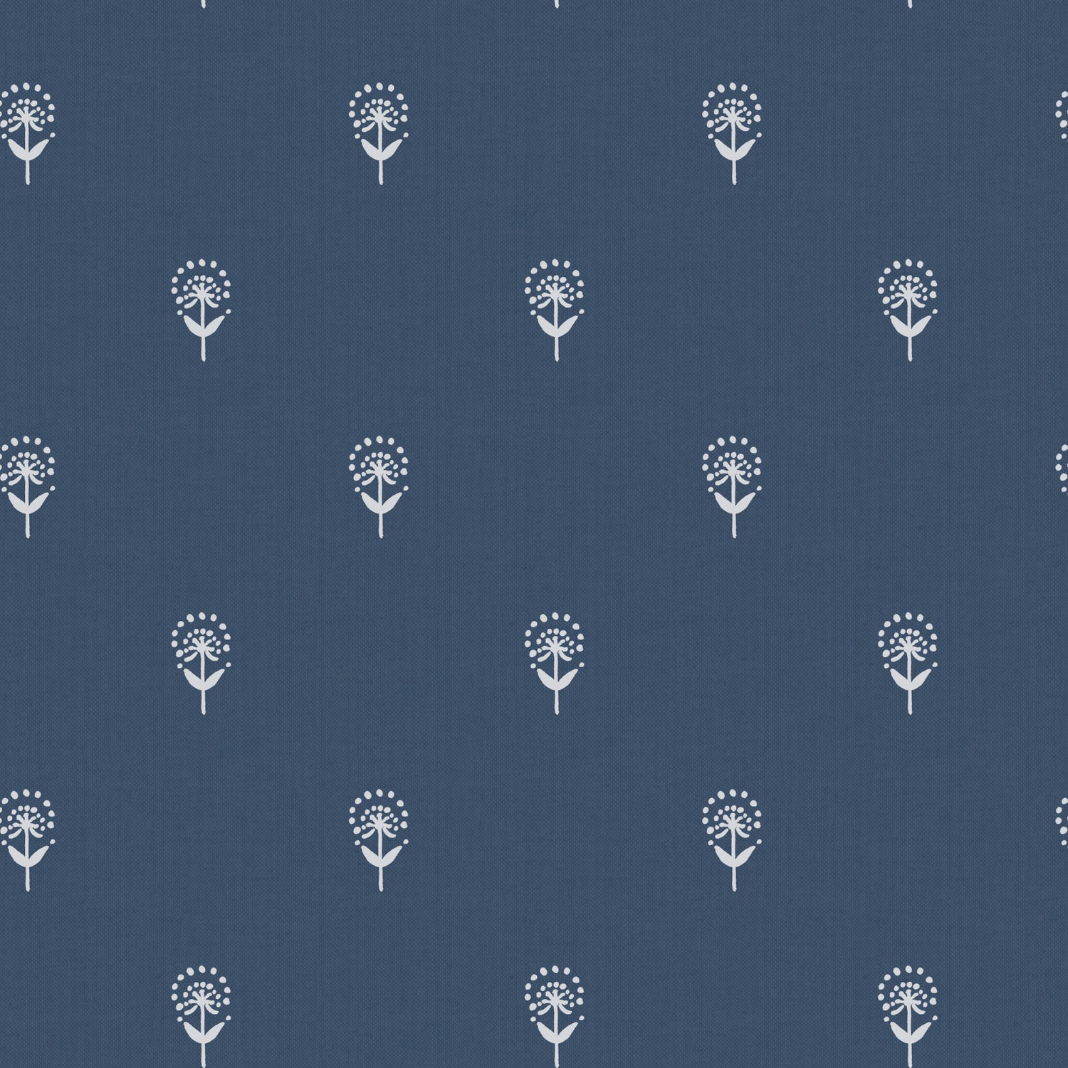 Emily Bond Wild Thyme Made To Measure Curtains Indigo