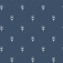 Emily Bond Wild Thyme Translucent Made To Measure Roller Blind Indigo Sample Image