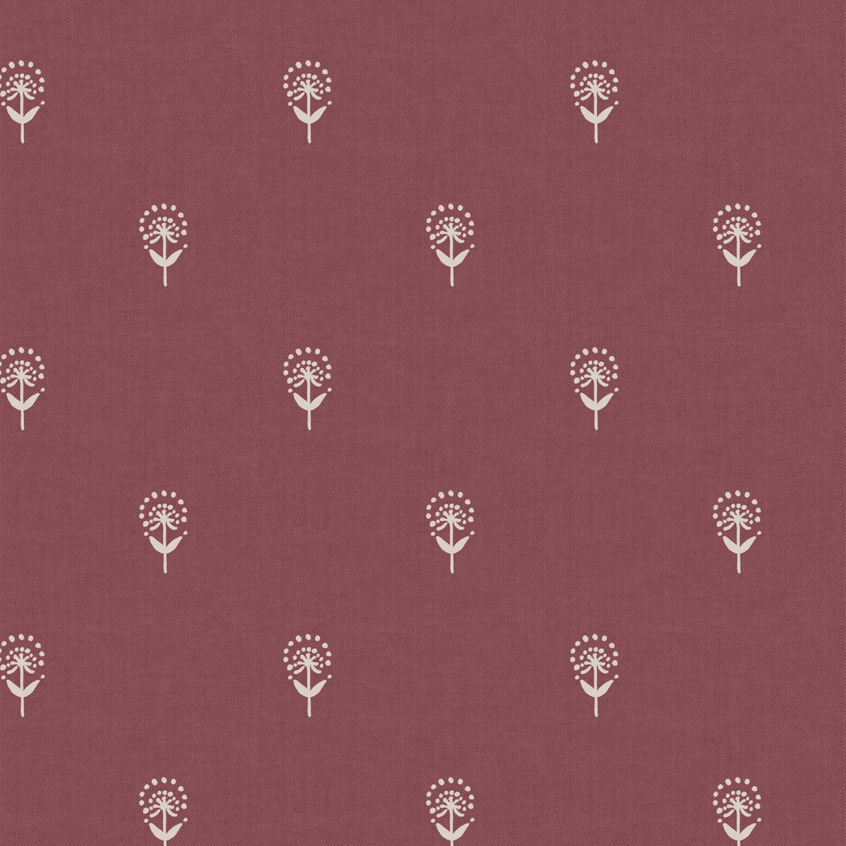 Emily Bond Wild Thyme Translucent Made To Measure Roller Blind Burgundy