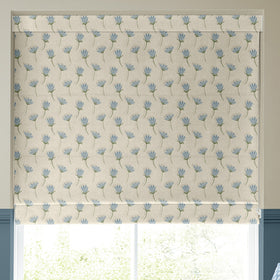 Emily Bond Cornflower Made To Measure Roman Blind Blue