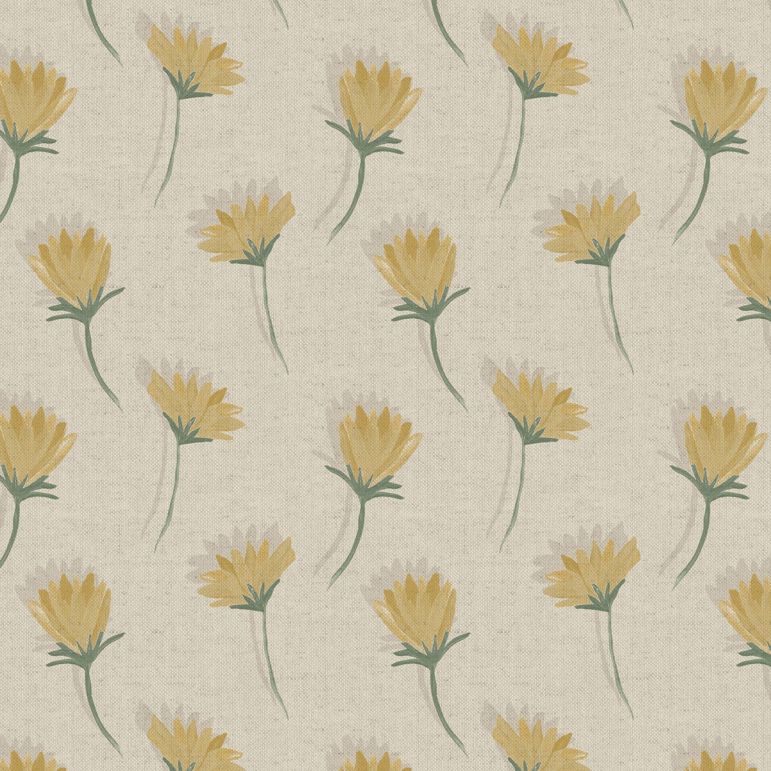 Emily Bond Cornflower Translucent Made To Measure Roller Blind Yellow