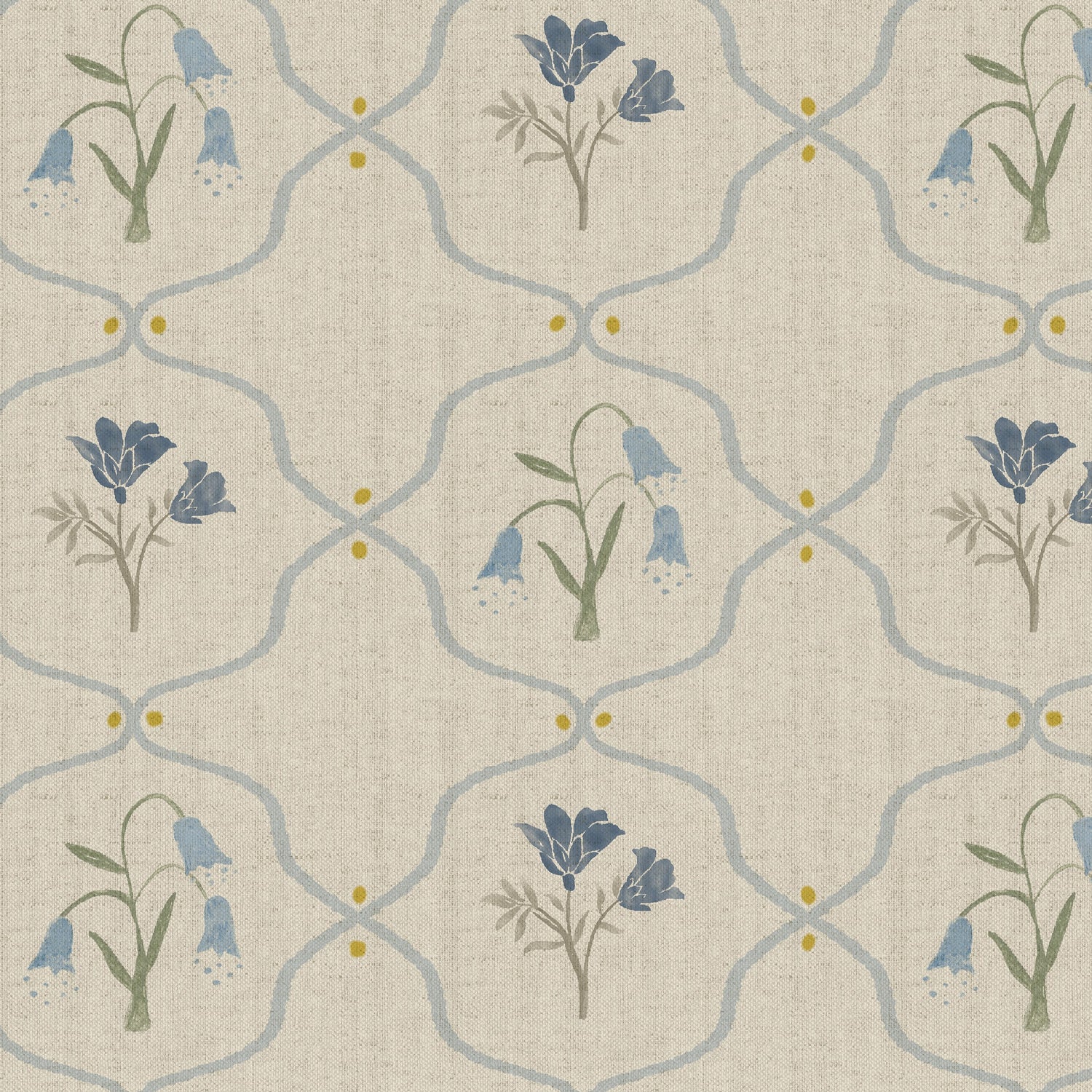 Emily Bond Margot Made To Measure Curtains Steel Blue