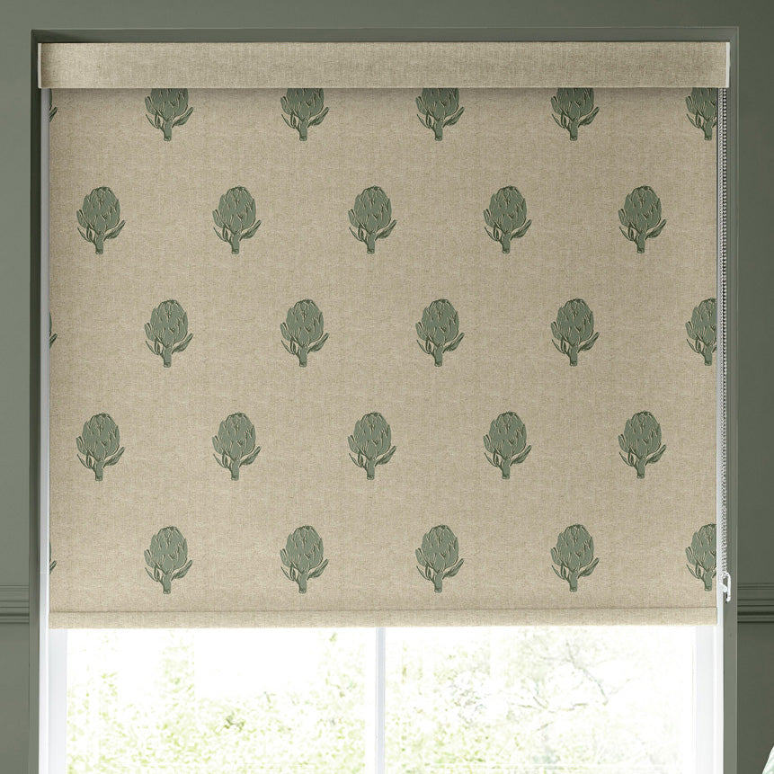 Emily Bond Globe Translucent Made to Measure Roller Blind Fern