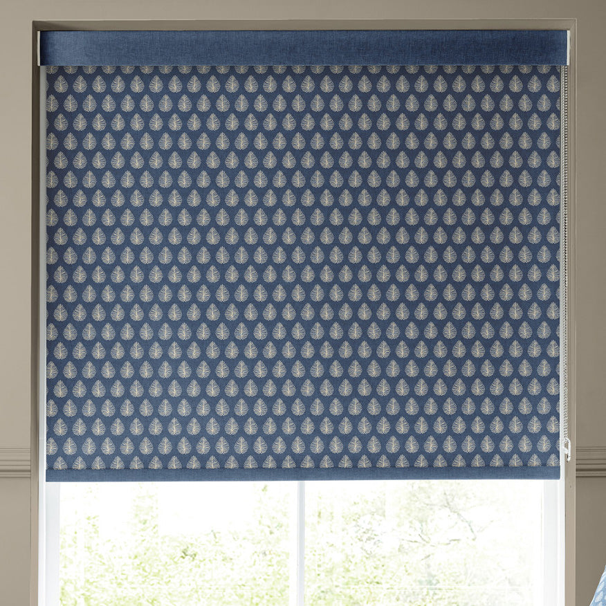Emily Bond Jaipur Translucent Made to Measure Roller Blind Indigo