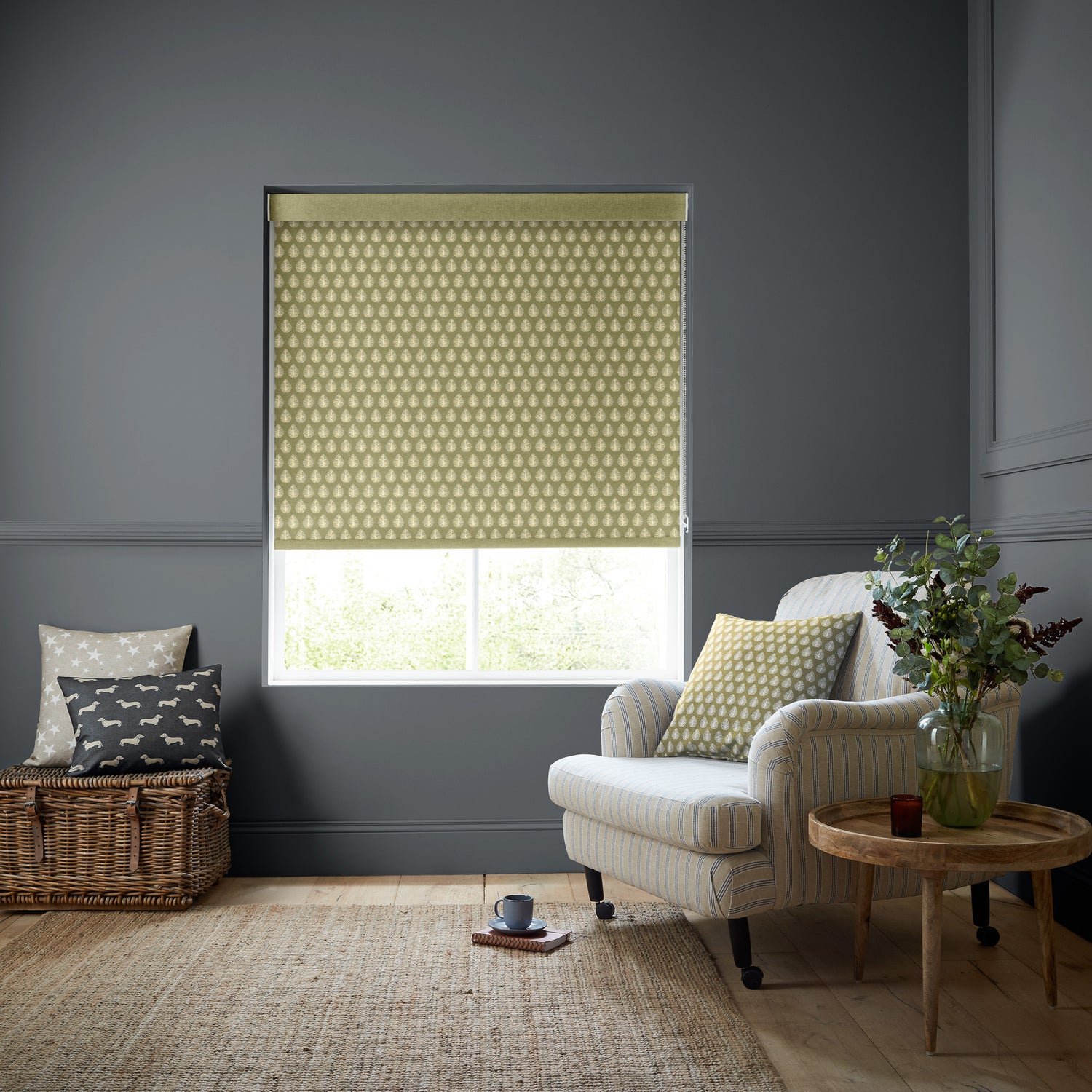 Emily Bond Jaipur Translucent Made to Measure Roller Blind Pollen