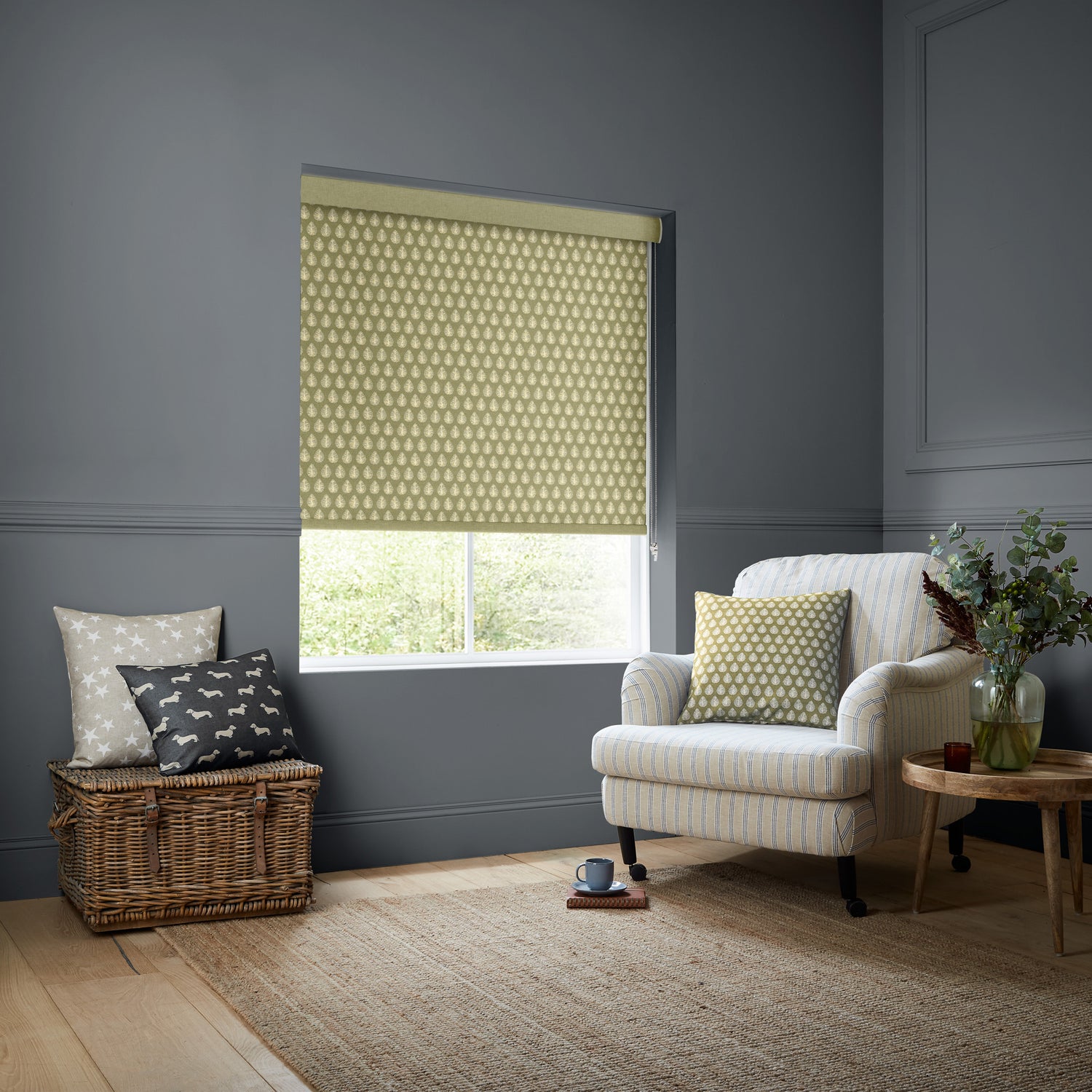 Emily Bond Jaipur Translucent Made to Measure Roller Blind Pollen