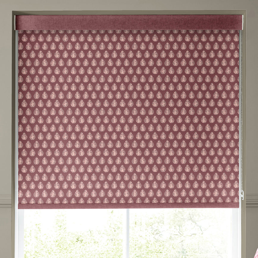 Emily Bond Jaipur Made to Measure Blackout Roller Blind Raspberry