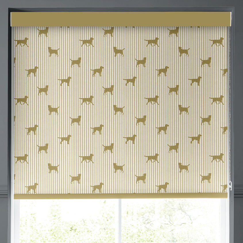 Emily Bond Marley Made to Measure Blackout Roller Blind Gold