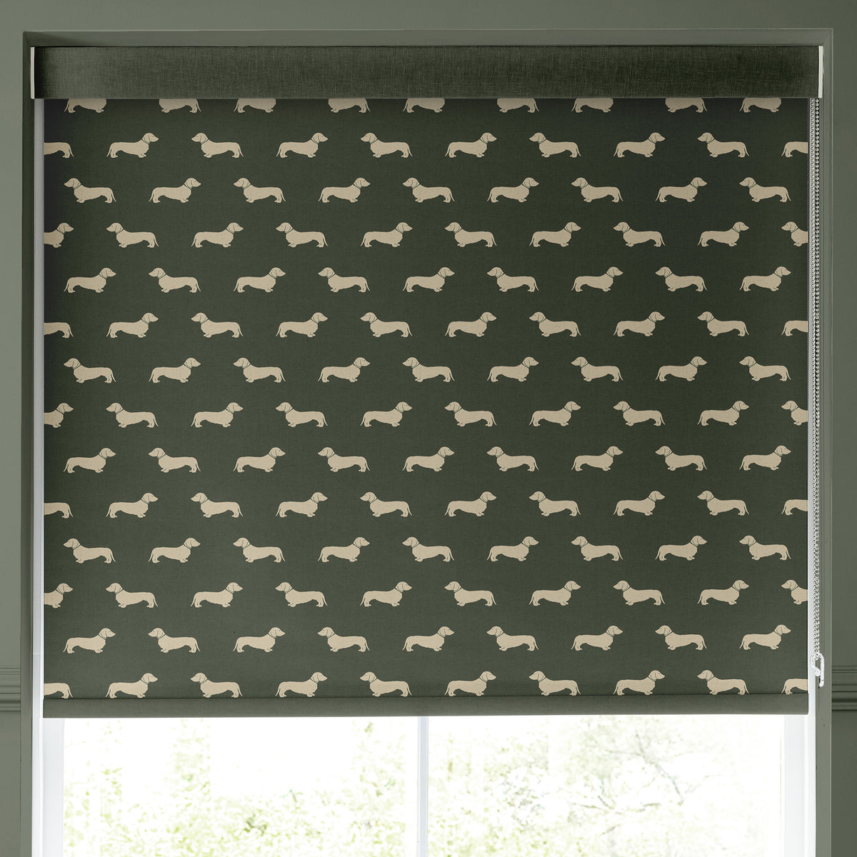Emily Bond Peggy Made to Measure Blackout Roller Blind Fern