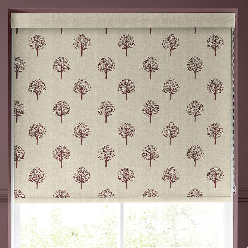Emily Bond Yew Tree Translucent Made to Measure Roller Blind Mulberry