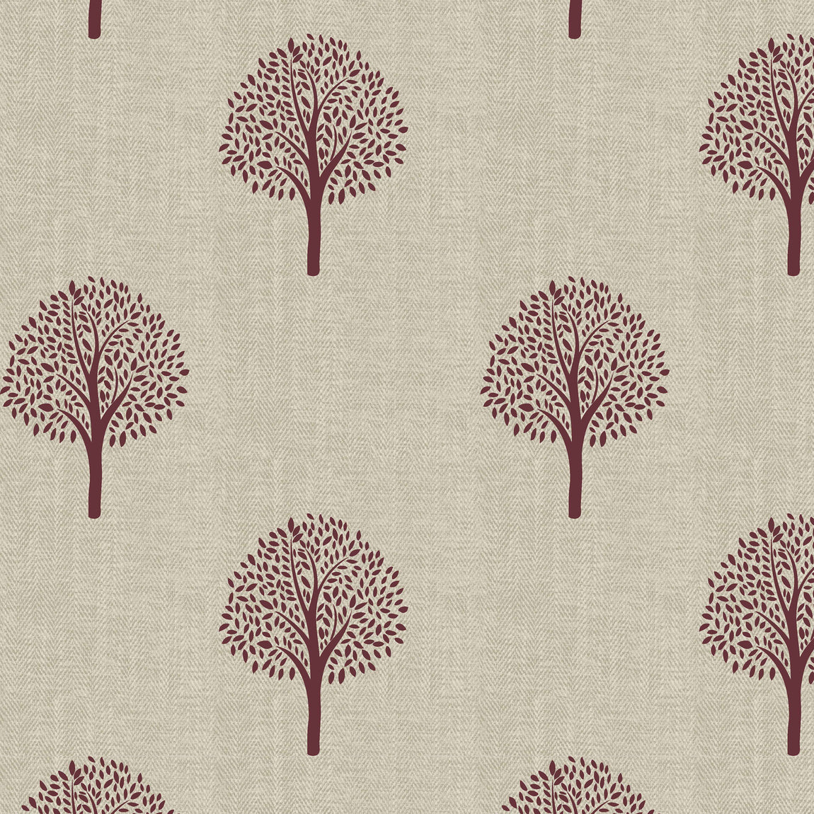 Emily Bond Yew Tree Made to Measure Blackout Roller Blind Mulberry