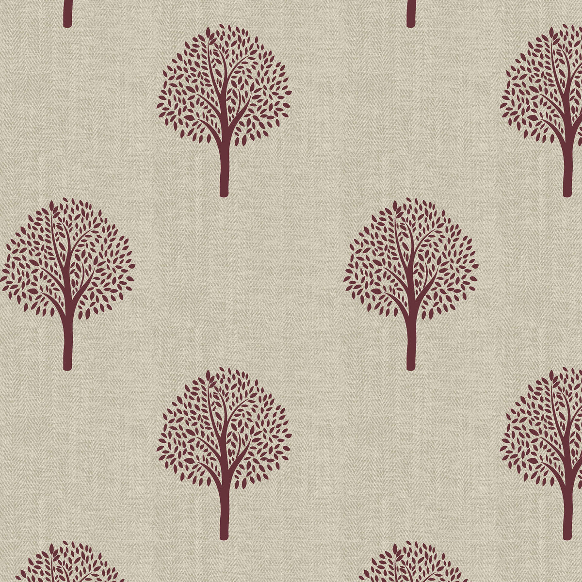 Emily Bond Yew Tree Made to Measure Curtain Mulberry