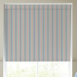 Emily Bond Cornish Stripe Blackout Made To Measure Roller Blind Blue Multi