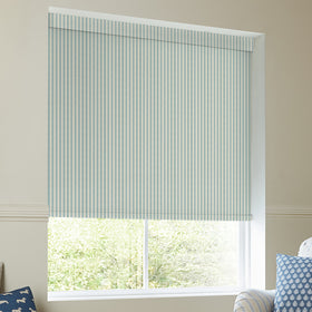 Emily Bond Cornish Stripe Translucent Made To Measure Roller Blind Duckegg