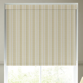Emily Bond Cornish Stripe Blackout Made To Measure Roller Blind Gold Natural