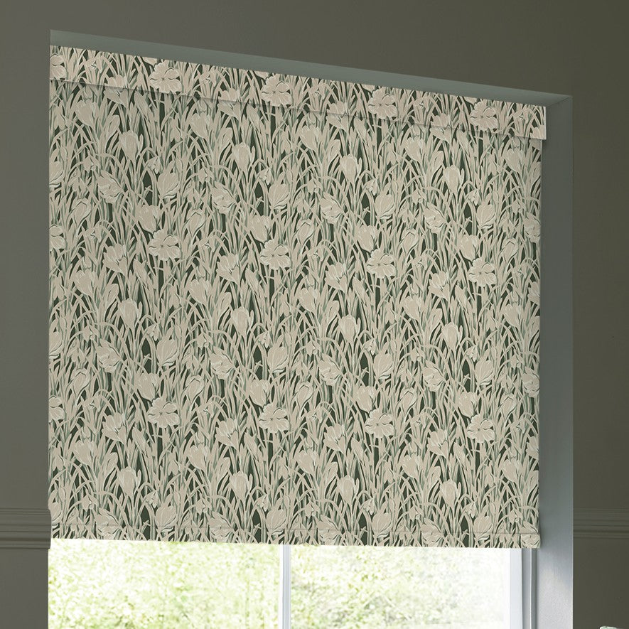 Emily Bond Crocus Translucent Made To Measure Roller Blind Green