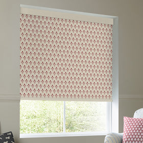 Emily Bond Hawthorn Translucent Made To Measure Roller Blind Swiss Red