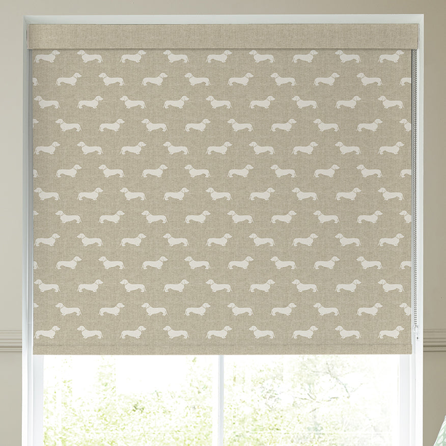 Emily Bond Peggy Blackout Made To Measure Roller Blind Natural