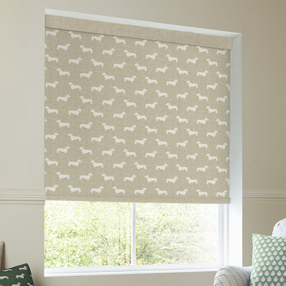 Emily Bond Peggy Translucent Made To Measure Roller Blind Natural