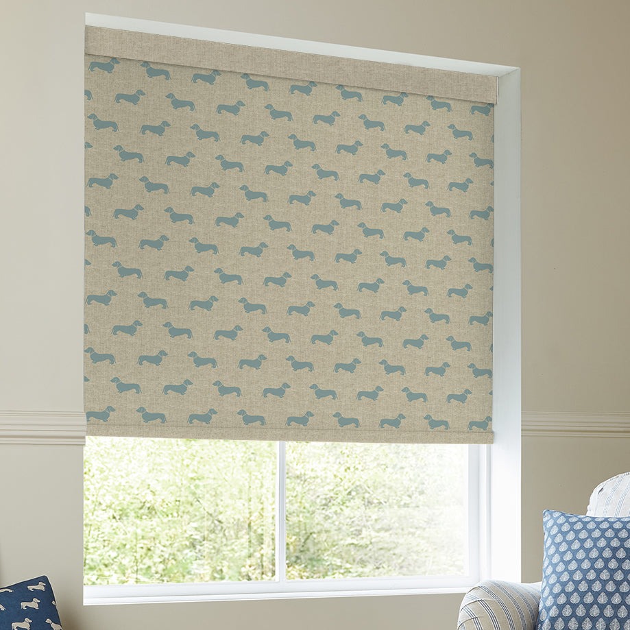 Emily Bond Peggy Translucent Made To Measure Roller Blind Duckegg