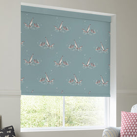 Emily Bond Regatta Translucent Made To Measure Roller Blind Duckegg
