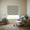 Emily Bond Somerset Rose Blackout Made To Measure Roller Blind Vintage Blue