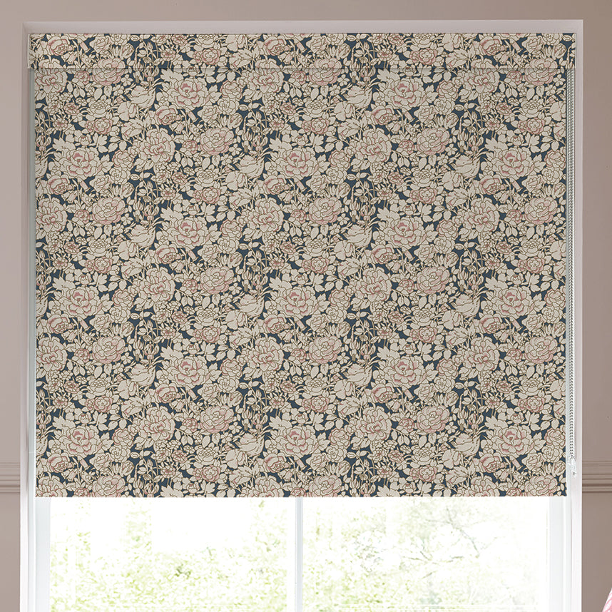 Emily Bond Somerset Rose Blackout Made To Measure Roller Blind Blossom Pink