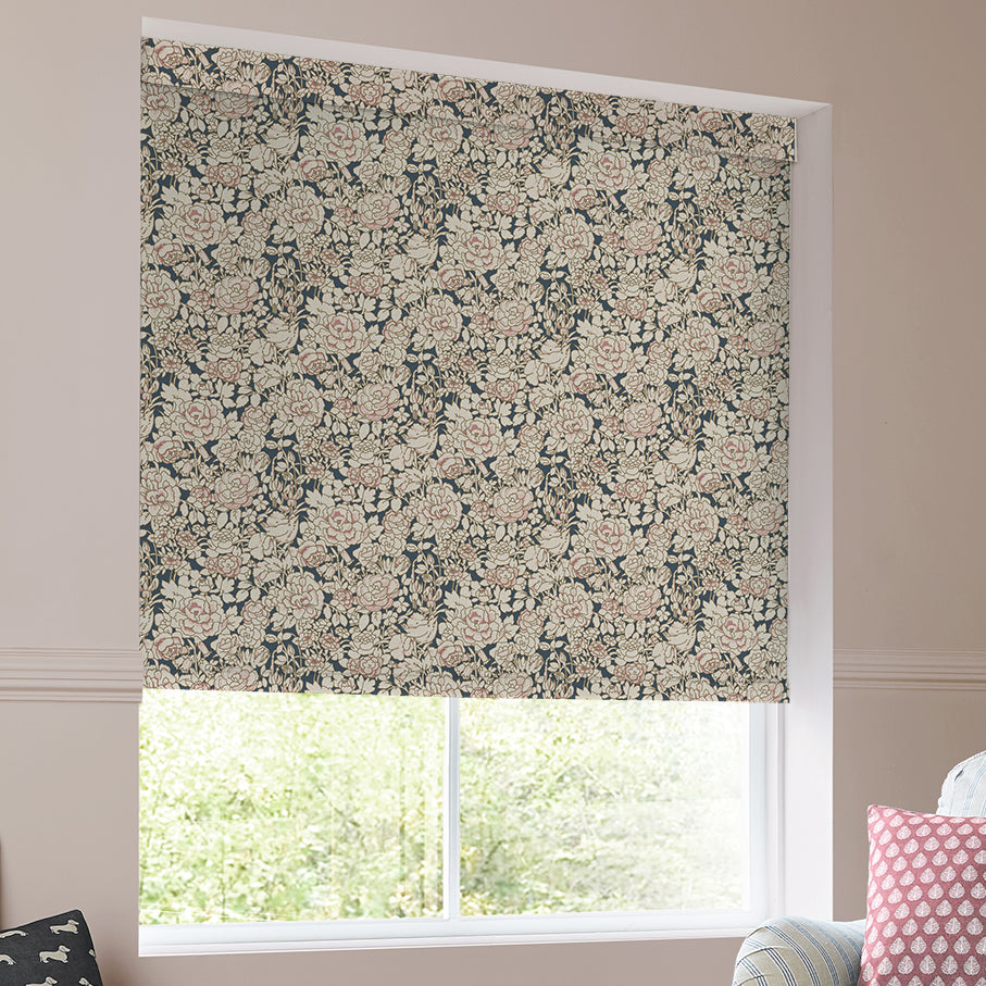Emily Bond Somerset Rose Translucent Made To Measure Roller Blind Blossom Pink