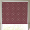 Emily Bond Wild Thyme Blackout Made To Measure Roller Blind Burgundy