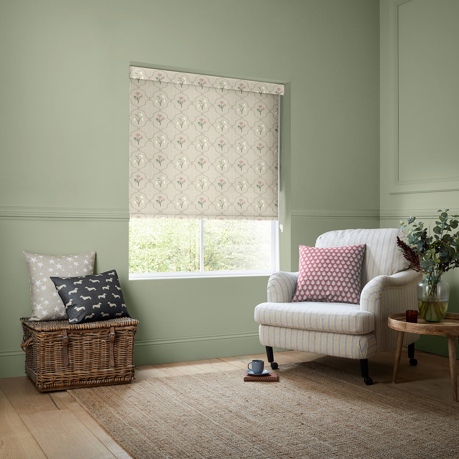 Emily Bond Margot Blackout Made To Measure Roller Blind Rose